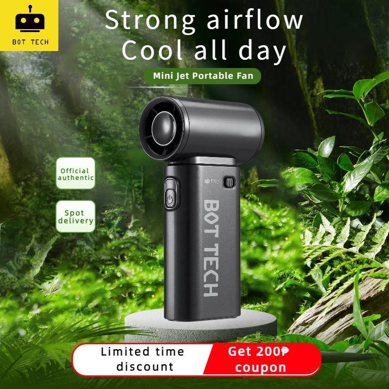 BOT TECH mini fan Handheld Fan Mini Fan Rechargeable Fan Strong Wind ...