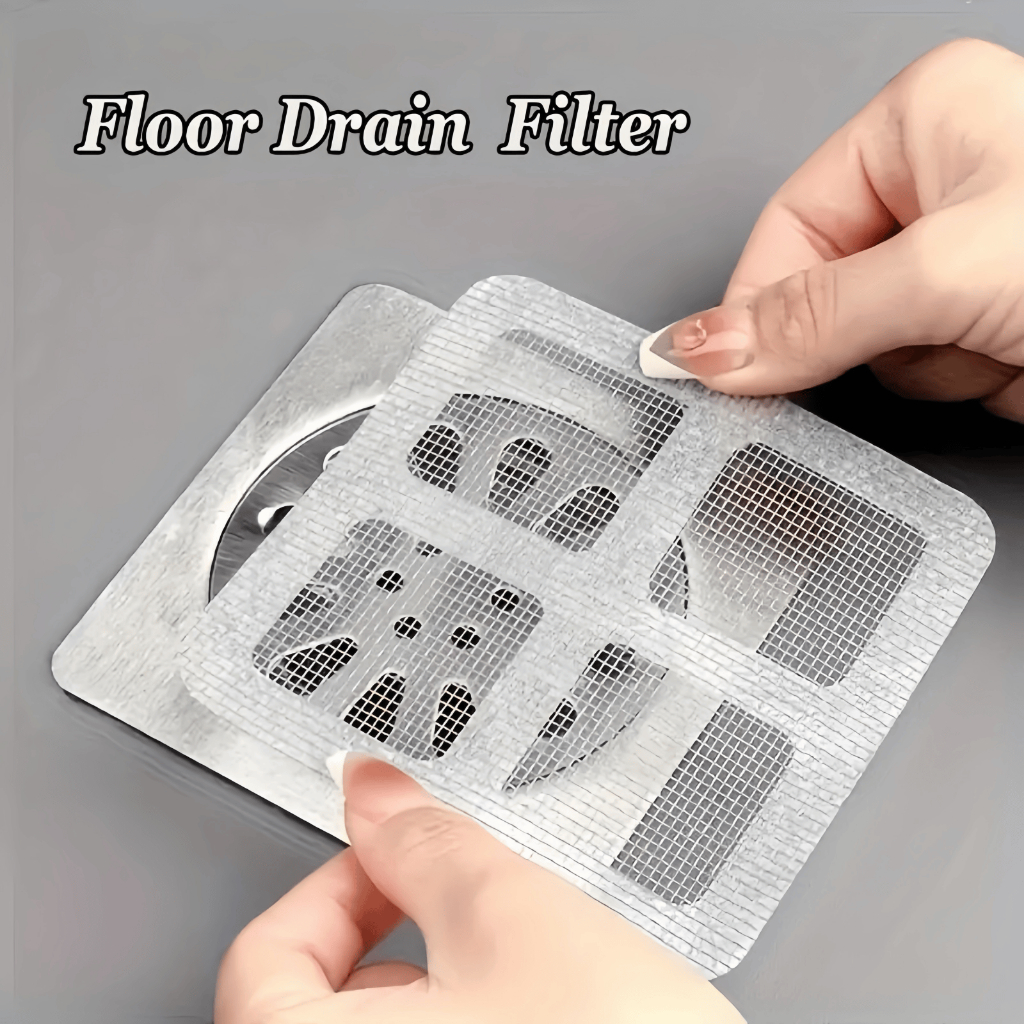 10pcs Floor Drain Patch, Insect-proof Self-adhesive Bathroom Hair ...