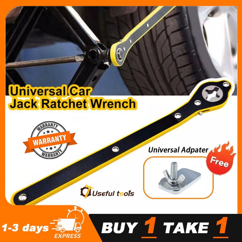 Car Jack Wrench Jack Ratchet Wrench Long Handle Spanner Auto Labor ...