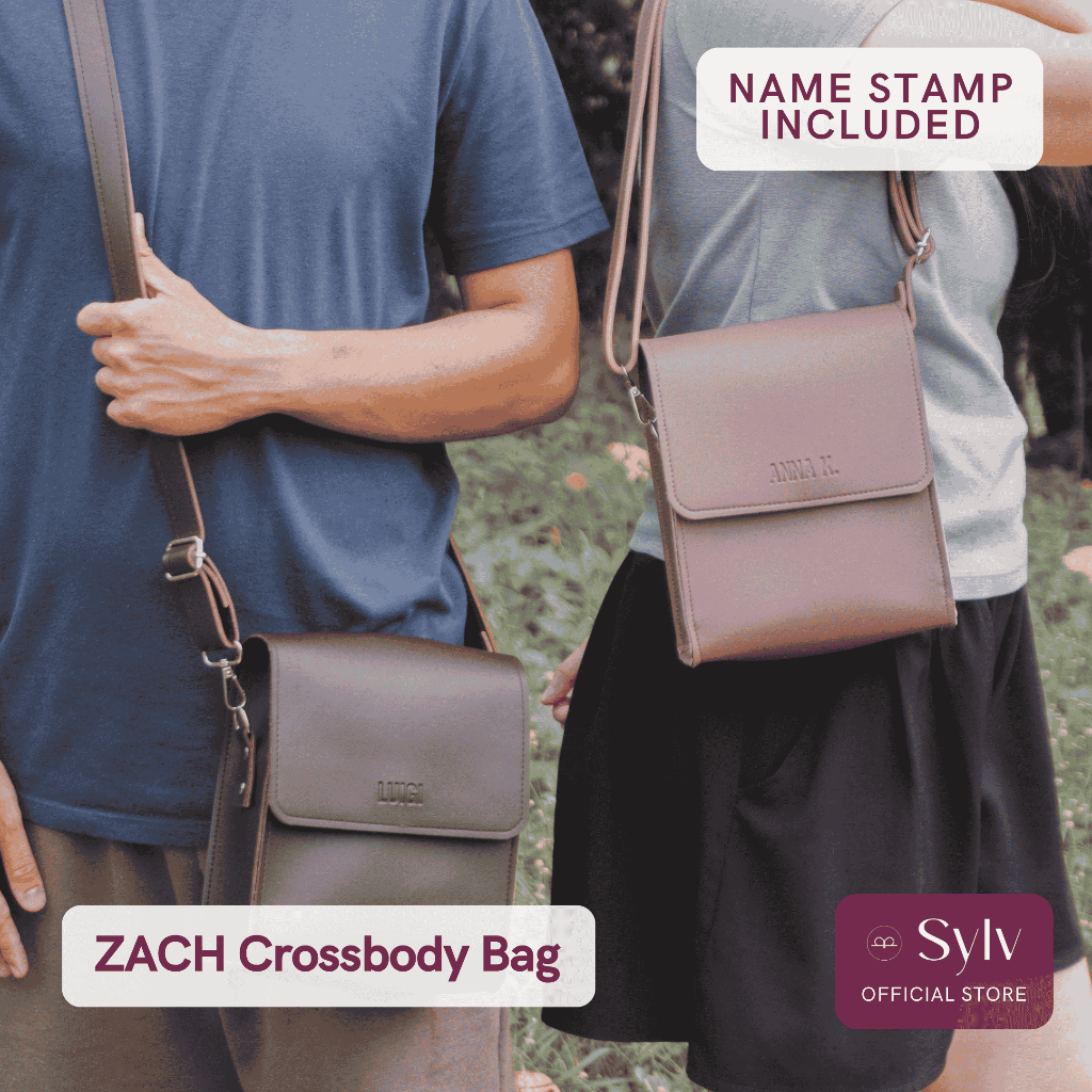 Sylv Personalized ZACH Crossbody/Sling Bag | PU Leather | Gifts ...