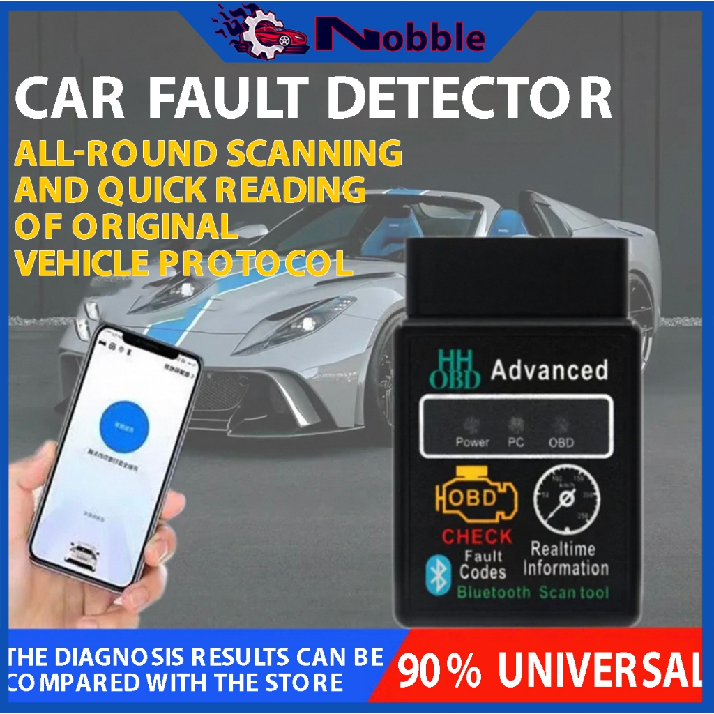 ELM327 V2.1 Bluetooth Car Scanner Diagnostic Scan Tool OBD2 Advanced ...