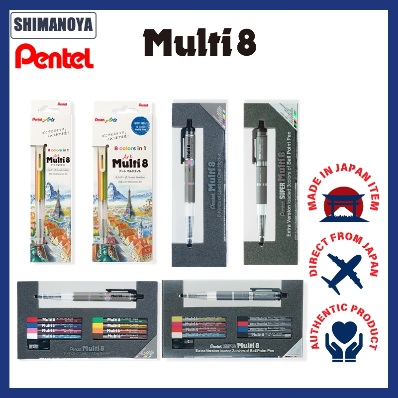 Pentel Art Multi 8 Pencil Multi 8 Set Super Multi 8 Set Colored Pencil ...
