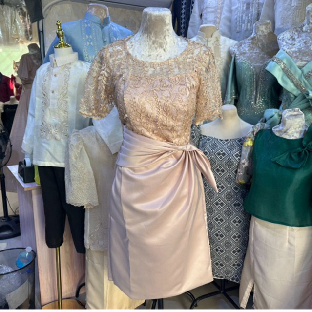 sachin and babi light blue dress Elegant Formal Dresses for Ninang Sa Kasal / Stunning Wedding Godmother  Dresses main image 1