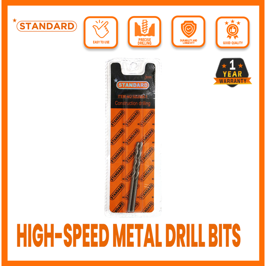 Standard High Speed Metal Drill Bit - For Perfect Metal Works | Shopee ...