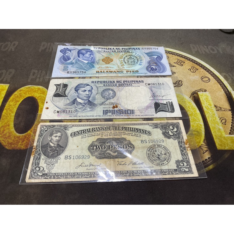 Collectible Rizal Set Banknote National Hero 3pcs | Shopee Philippines