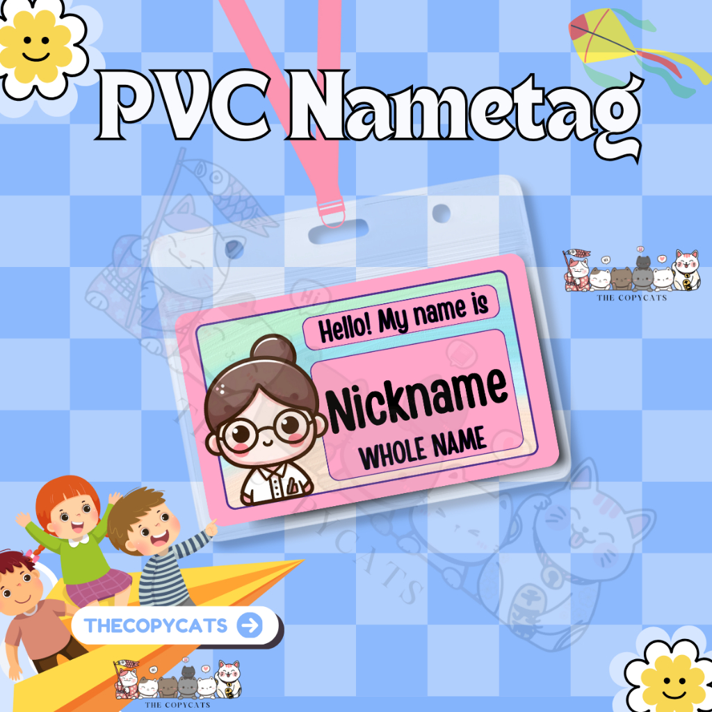 CUSTOMIZED PVC NAME TAG FOR KIDS AND ADULT ATM AND BIG SIZE CUTE NAME ...