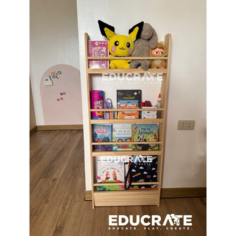 educratePH Slim Front Facing Storage Rack / Bookshelf | Shopee Philippines
