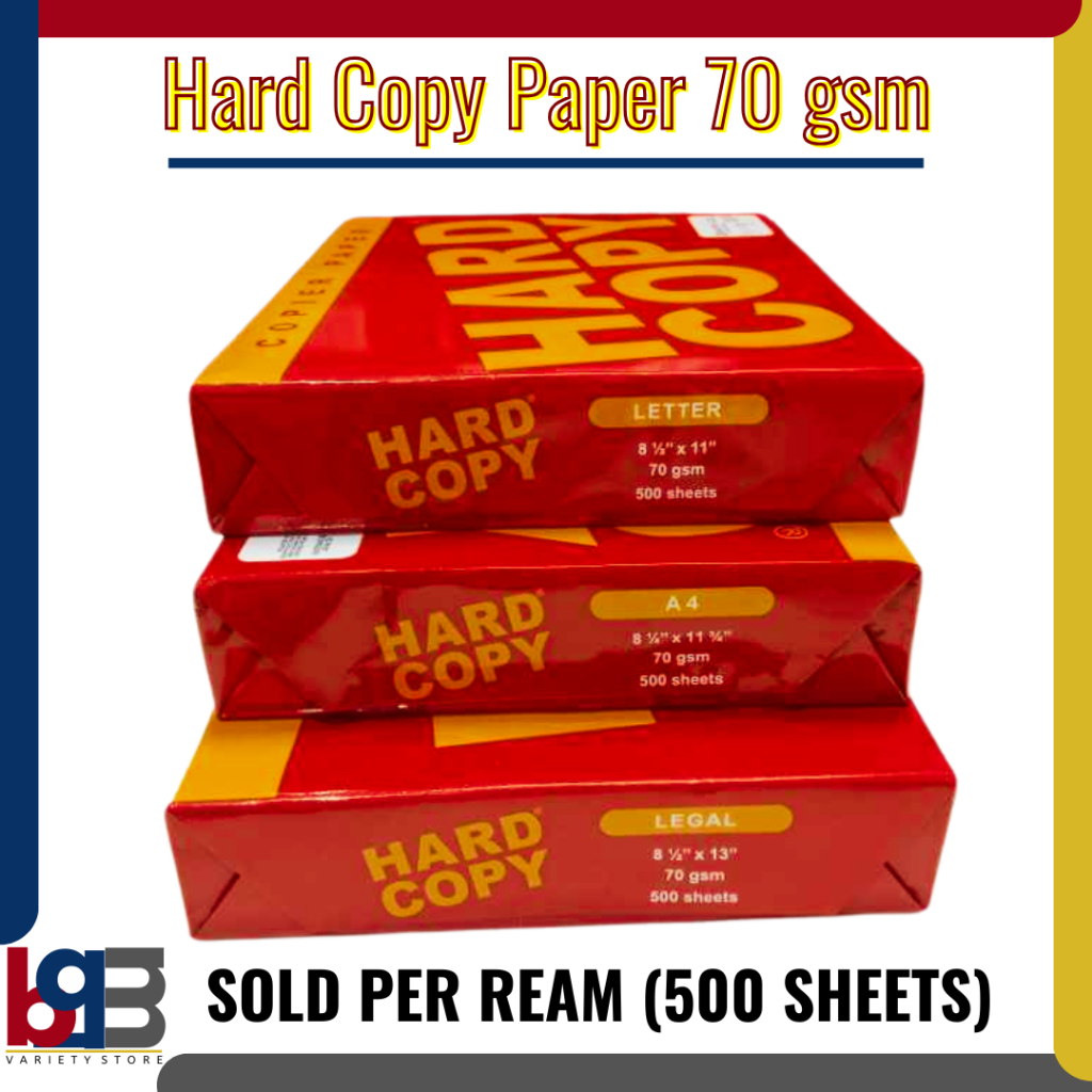 Bond/Copy Paper 70 gsm (Sold per ream-500 sheets) | Shopee Philippines