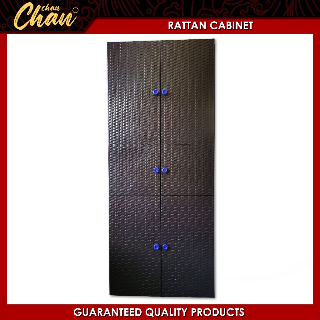 Rattan Cabinet 5 Layers 169*68*50 Assembly Required Durable and High ...