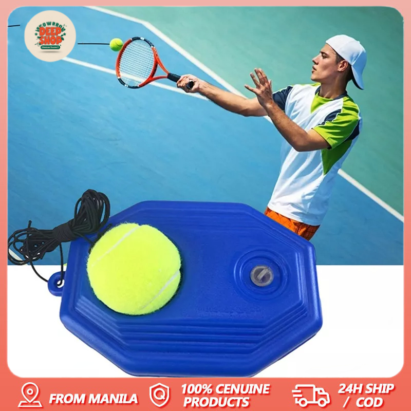 Tennis Rebound Trainer Portable Practice Equipment with Elastic Ropes ...