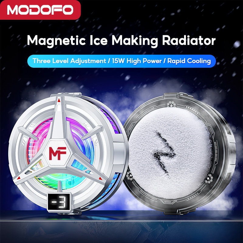 MODOFO Semiconductor Magnetic Mobile Radiator Ice Making Three-Speed ...