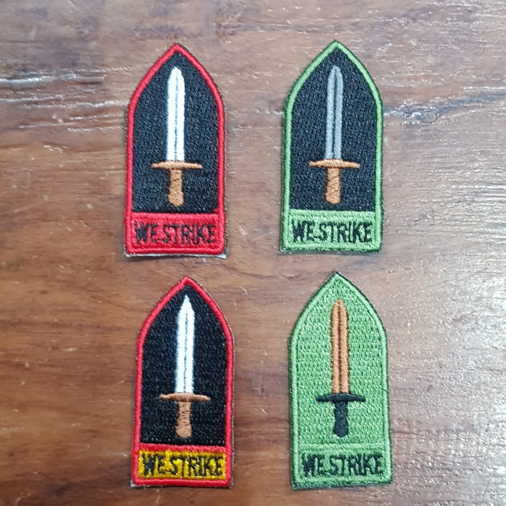 WE STRIKE EMBROIDERY PATCHES | Shopee Philippines
