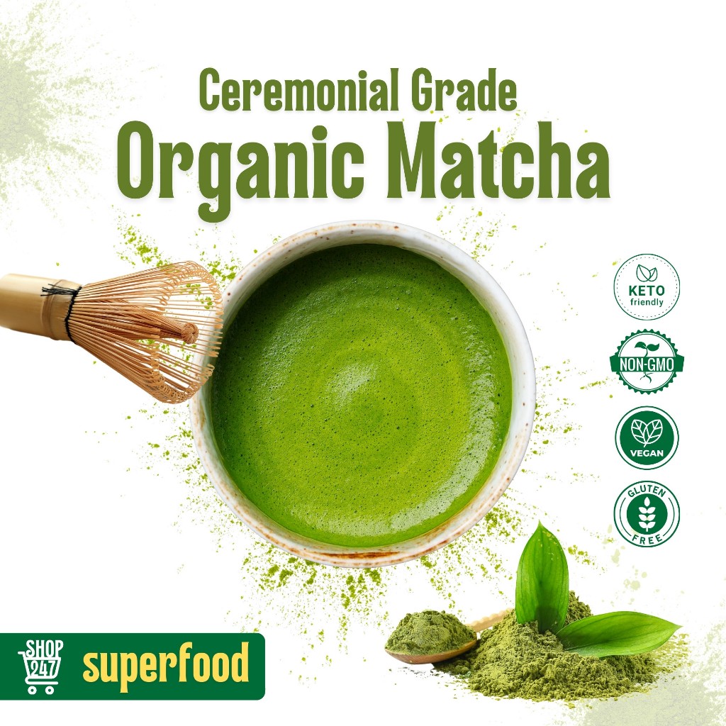 Pure Unsweetened Matcha Powder Ceremonial Grade Premium Japanese Matcha ...