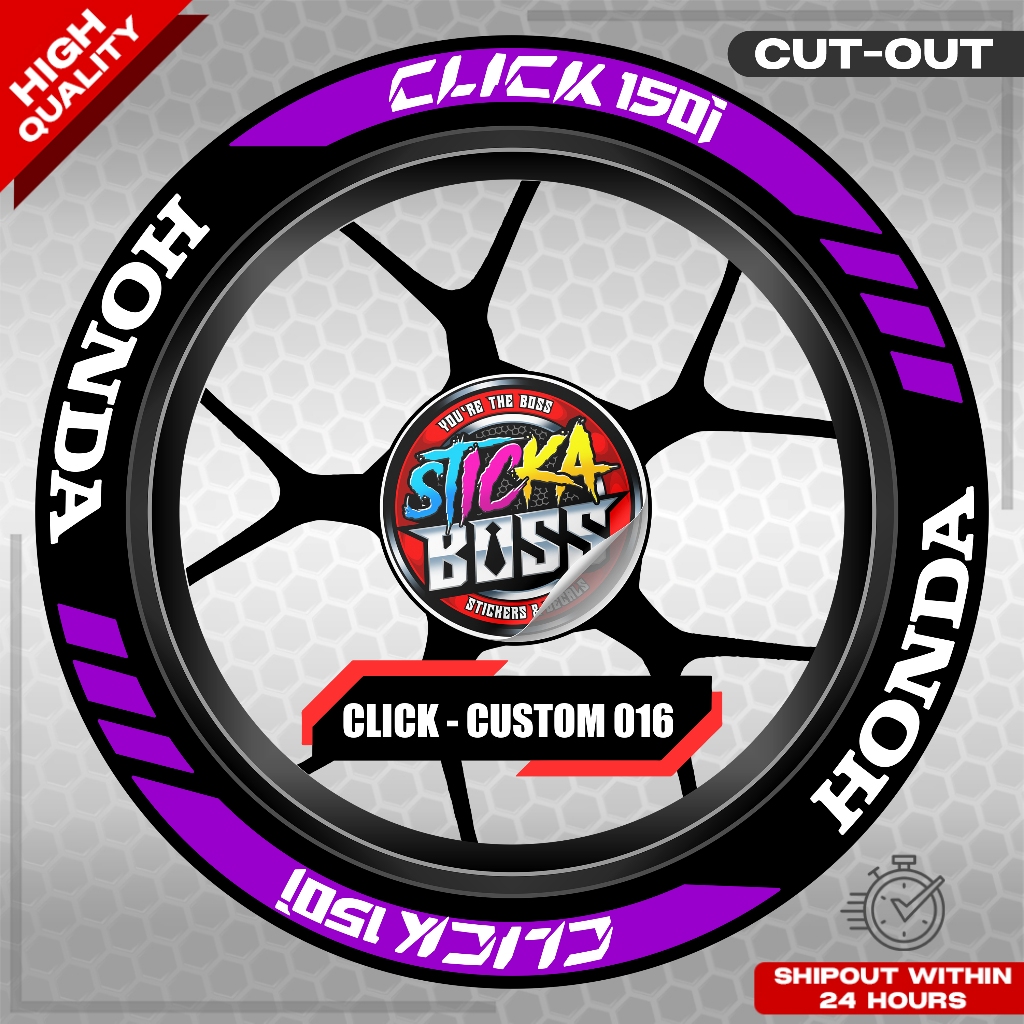 CLICK 150 MAG STICKER SET ( 2 MAGS ) - CUSTOM 016 | VINYL WATERPROOF ...