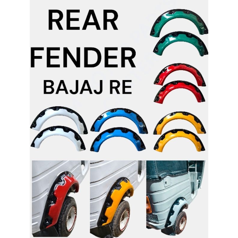 FENDER REAR FOR BAJAJ RE WIDE RIM | Shopee Philippines
