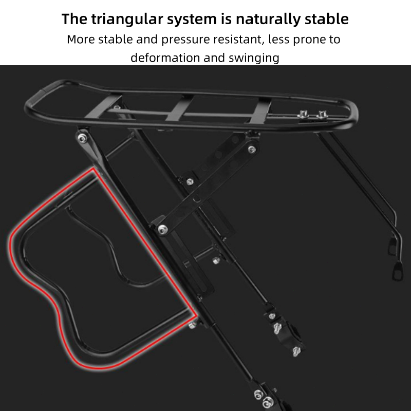 Bicycle Carrier Rear Rack 24-26 Inch Folding Bicycle Rear Racks Shelf ...