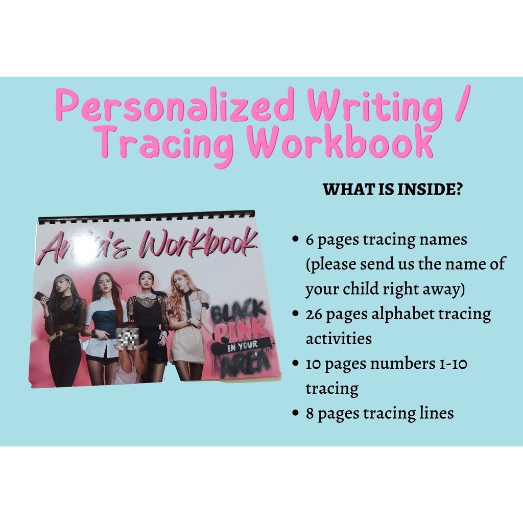 PERSONALIZED WRITING TRACING WORKBOOK (PRINT NOT CURSIVE) | Shopee ...