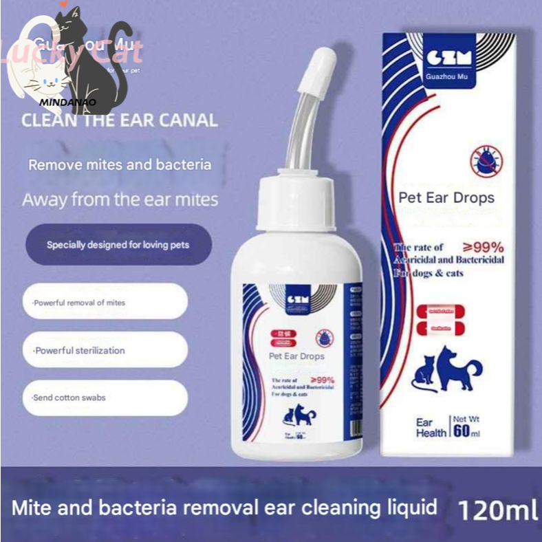 Curated visual reference: Visual Reference: Cleaning Ear Drops Removal Fungus Cat Dog Ear Cleaning Liquid