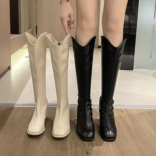 RIM.ARK Lowheel leather middle boots 37 【公式通販】