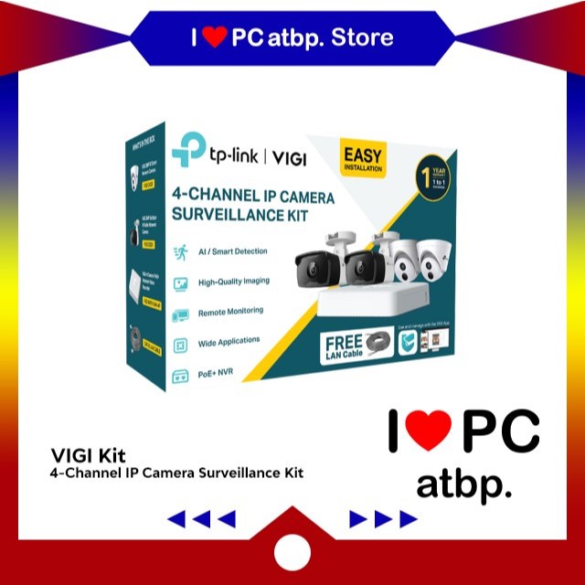 TPLINK VIGI 4-Channel IP CCTV Camera Surveillance Kit | Shopee Philippines