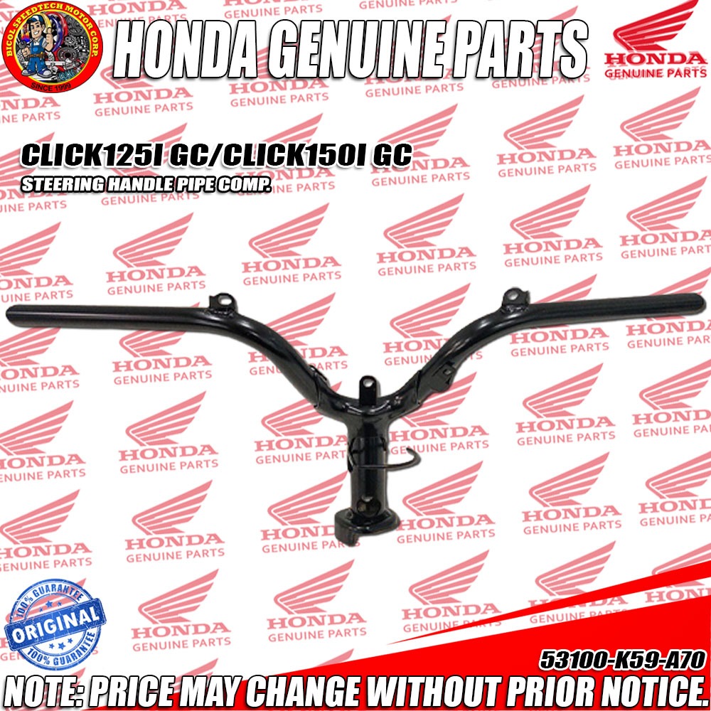 CLICK 125 V2 V3/150 V2 GC STEERING HANDLE PIPE COMP (HPI) (Genuine ...