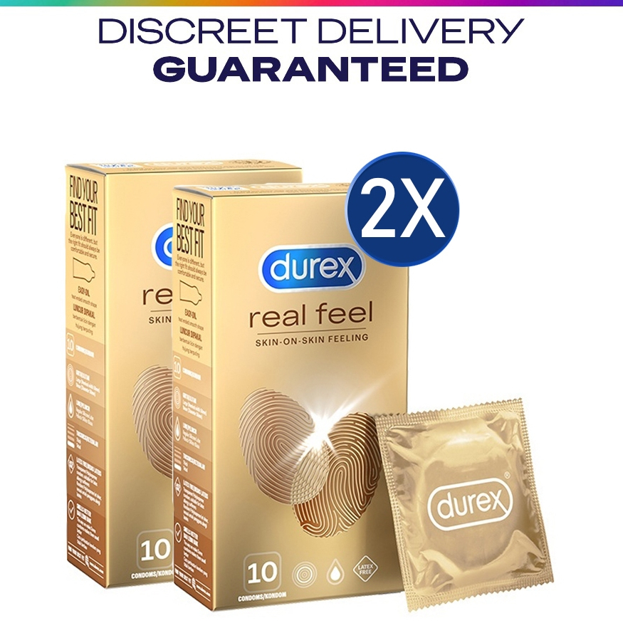 【Durex Condoms】Real Feel Condoms 10s(Set of 2 - 20 Condoms) | Shopee ...