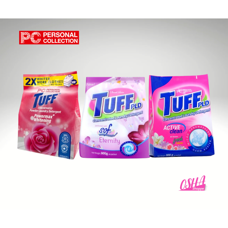 PC TUFF Powder Laundry Detergent 800 g ( Powermax Whitening, Eternity ...