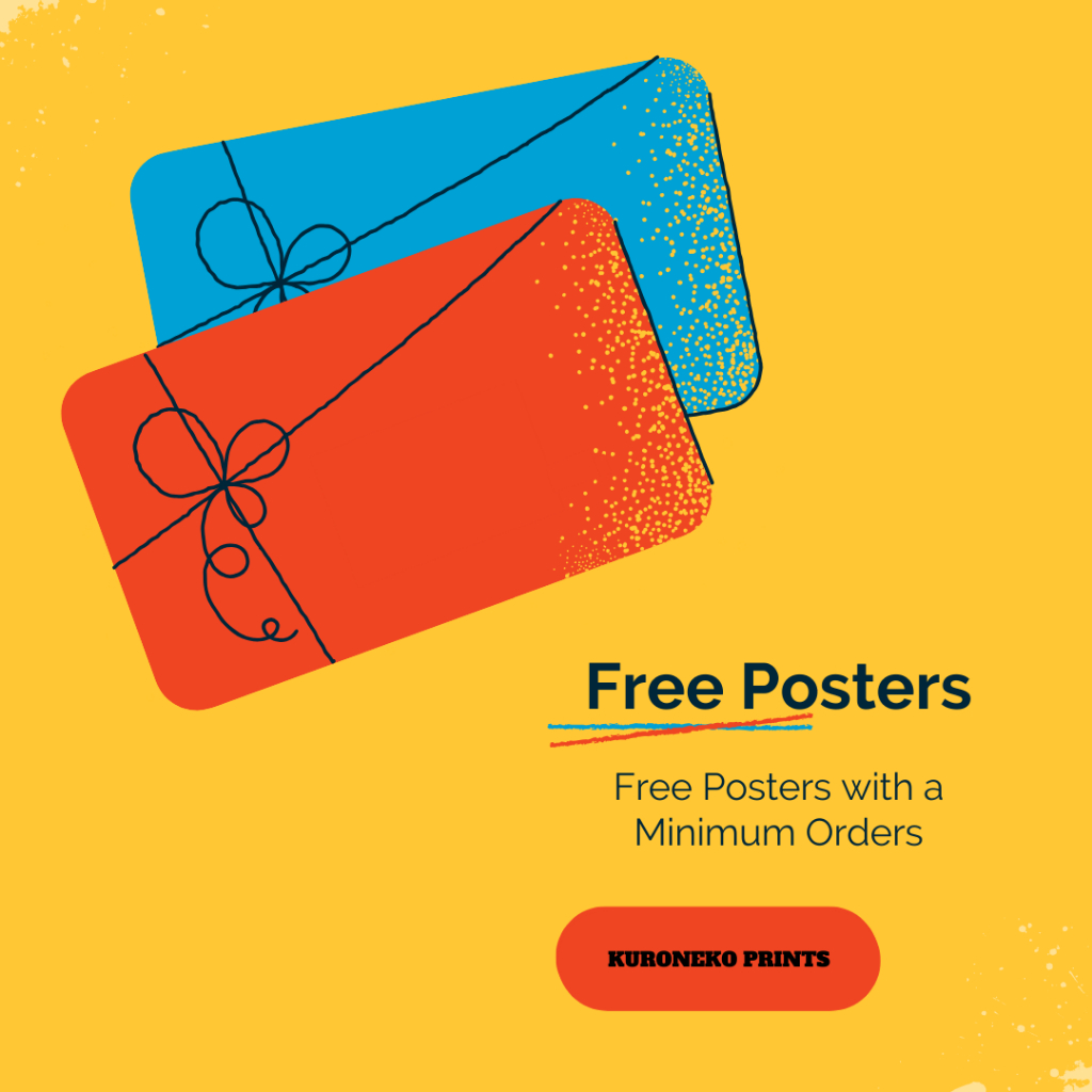 Freebies/Free Gift Posters KuroNeko Prints | Shopee Philippines
