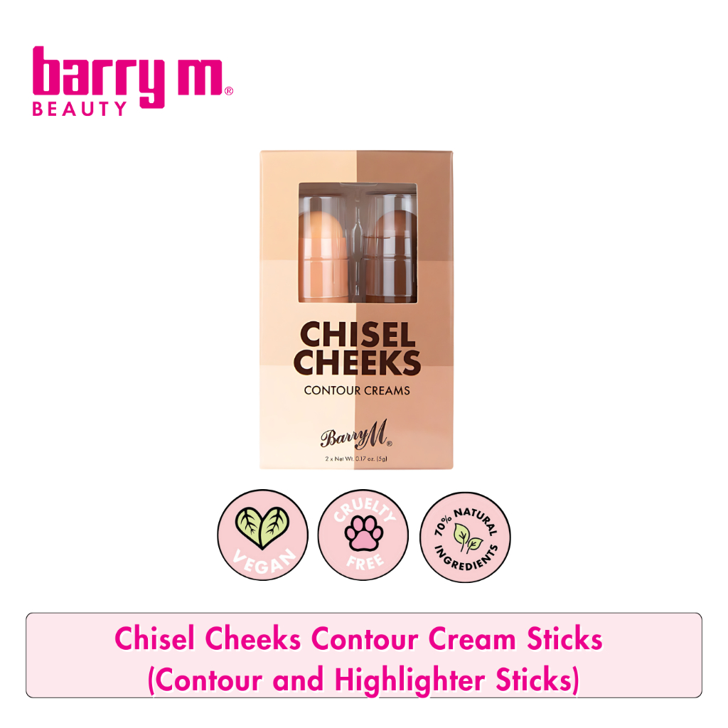 Barry M Chisel Cheeks Contour Cream Sticks - Contour and Highlighter ...
