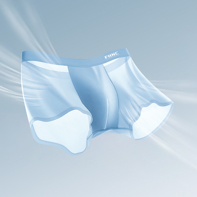 FHNC brand 5-piece set of ice silk men's underwear spandex seamless ...