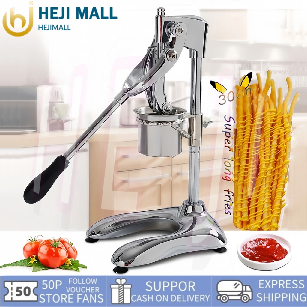 Commercial Long 30cm Potato Chips Squeezers Machine Manual French Fries ...