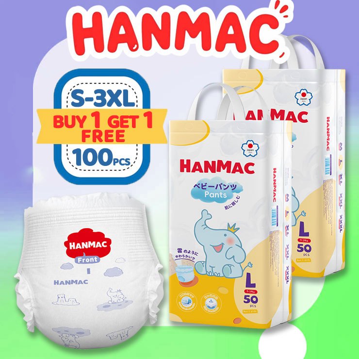 HANMAC Diaper Pants Buy Take Bundle Pack Size Baby Diaper TAPES for  Newborn 100pcs