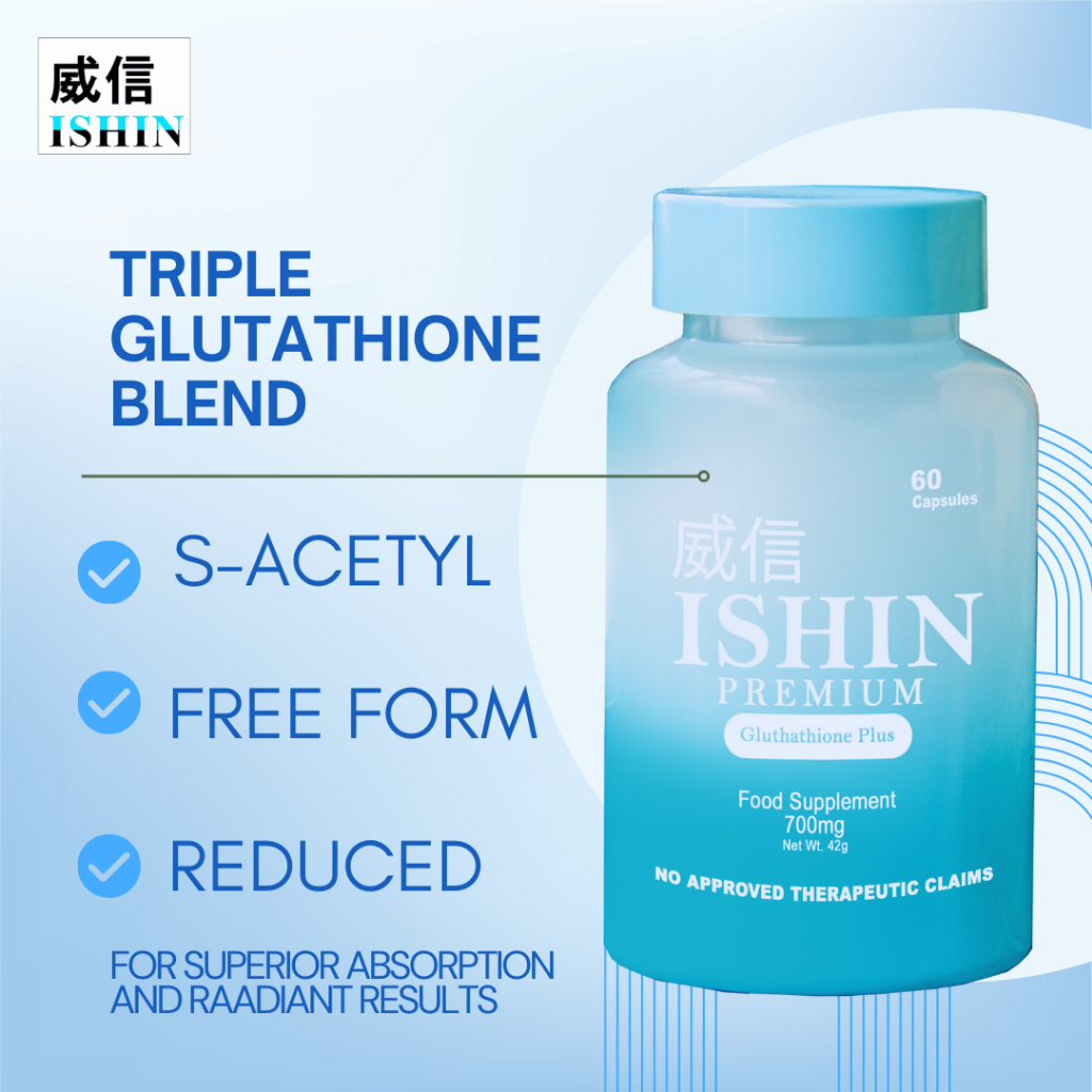 ishin glutathione price philippines COMBO Improve your overall health with this powerful antioxidant ISHIN PREMIUM - 60 Capsule
