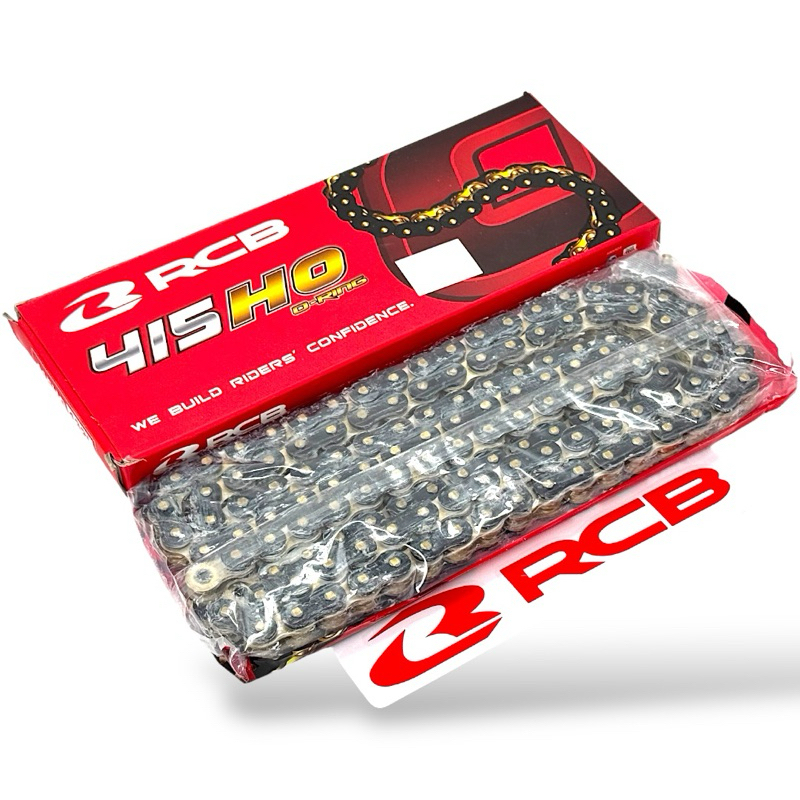 RCB CHAIN ROLLER ORING TYPE BLACK/GOLD 415HO | 428HO | Shopee Philippines