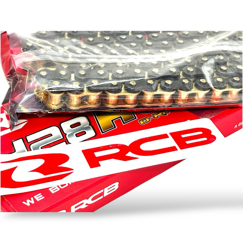 RCB CHAIN ROLLER ORING TYPE BLACK/GOLD 415HO | 428HO | Shopee Philippines