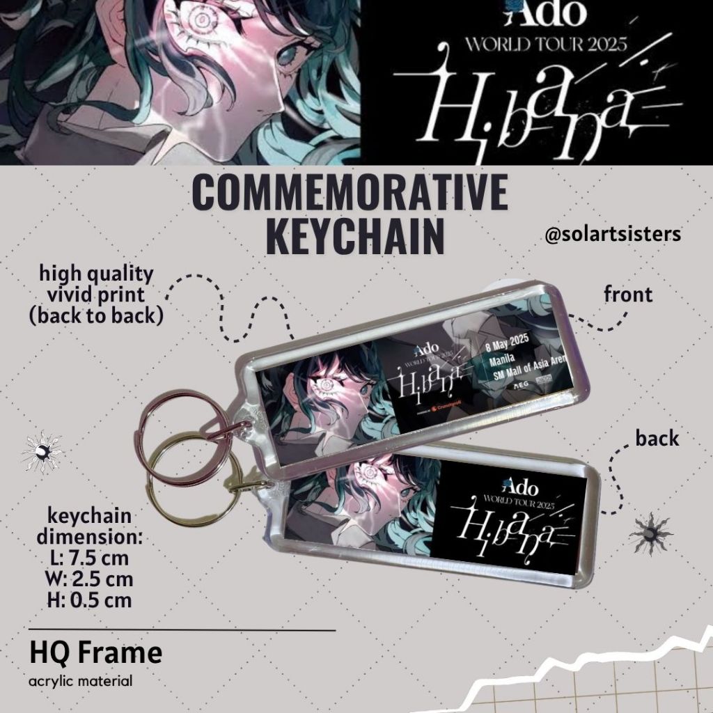 Ado Hibana World Tour 2025 in Manila ticket case keeper holder