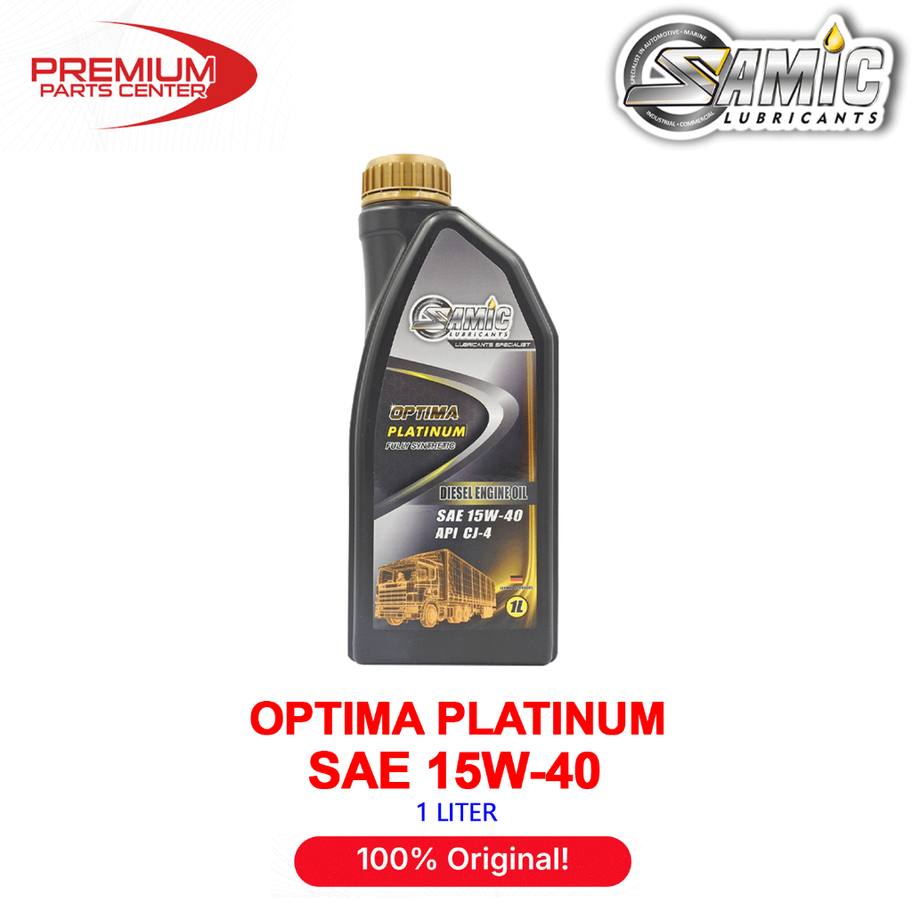 SAMIC OPTIMA PLATINUM 15W-40 FULLY SYNTHETIC DIESEL ENGINE OIL API CJ-4 ...