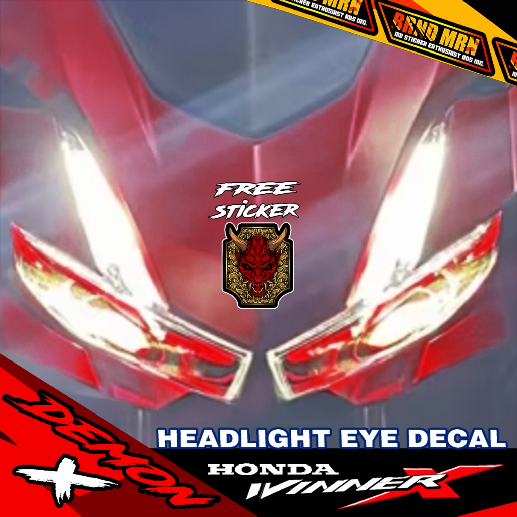 HONDA WINNER X HEADLIGHT EYE DECAL CLEAR STICKER TINT PROTECTOR ...