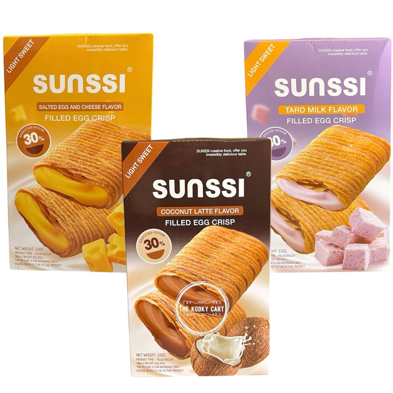 Sunssi Filled Egg Roll Crisp Snack Biscuit | Shopee Philippines