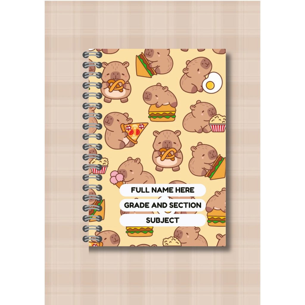 Personalised Capybara notebooks. writing and composition | Shopee ...