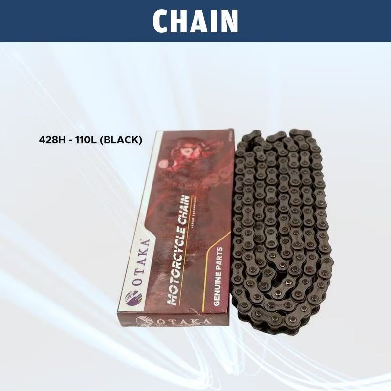 1101@ Chains 428 428H-110L/120L/130L/132L Super Heavy Duty Plates Black ...