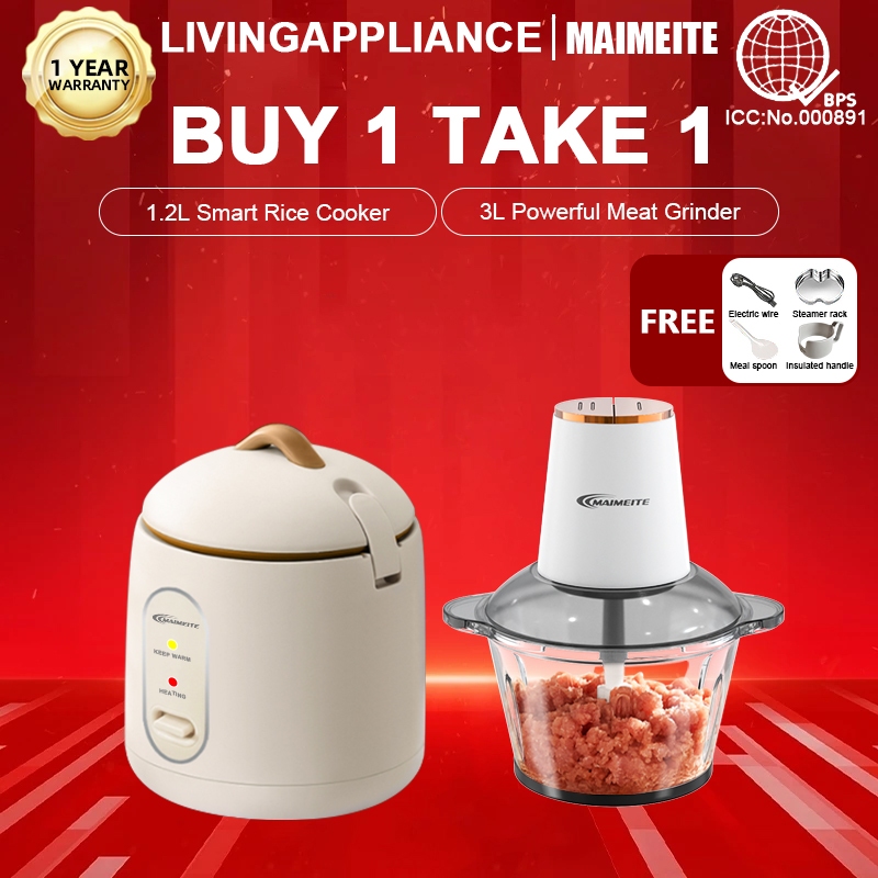 MAIMEITE Mini Rice Cooker Pot Household Multi-function Non-stick ...