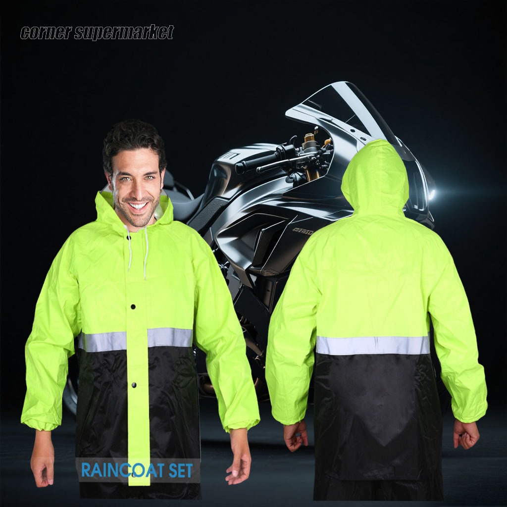 Raincoat Set Fashion Outdoor Riding Rainsuit for Adult Waterproof Soft ...