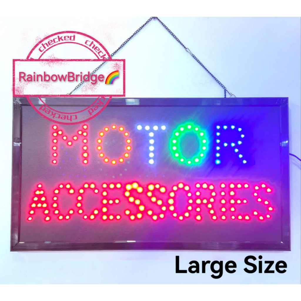 MOTOR ACCESSORIES - RAINBOW BRIDGE LED SIGNAGE (New-Small-Large) #SIZE ...