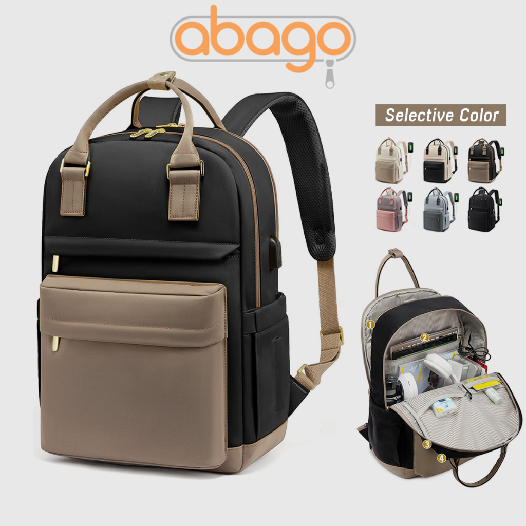 ABAGO Large Capacity 16 inch Laptop Backpack For Women Waterproof ...