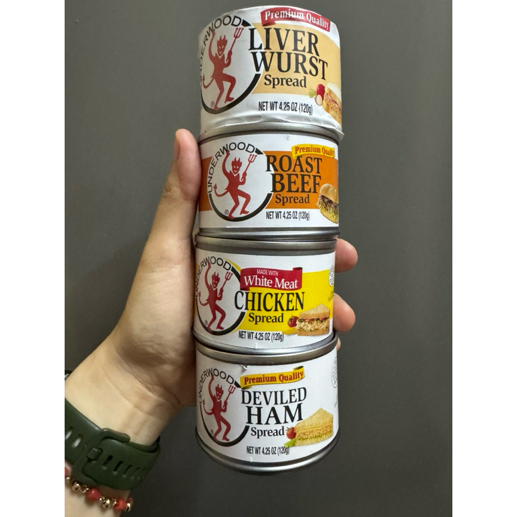 120g Underwood White Meat Chicken/Roast Beef/DevilHam Spread Taste ...