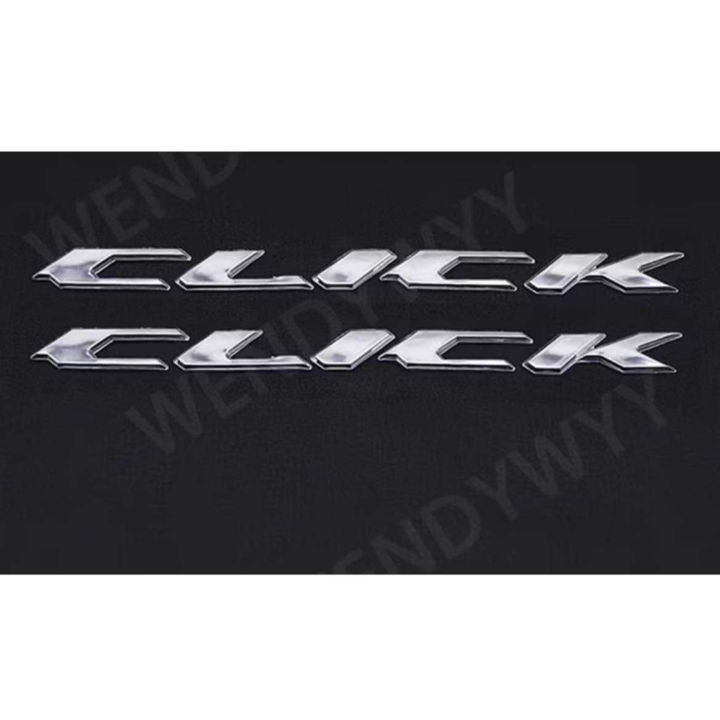 2pcs 3D Honda Click Emboss Letter Emblem Waterproof Badge Decal Tank ...