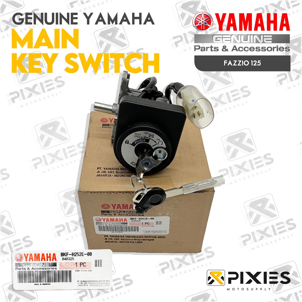 YAMAHA GENUINE KEY SET MAIN SWITCH KEY ASSY ORIGINAL FOR YAMAHA FAZZIO ...