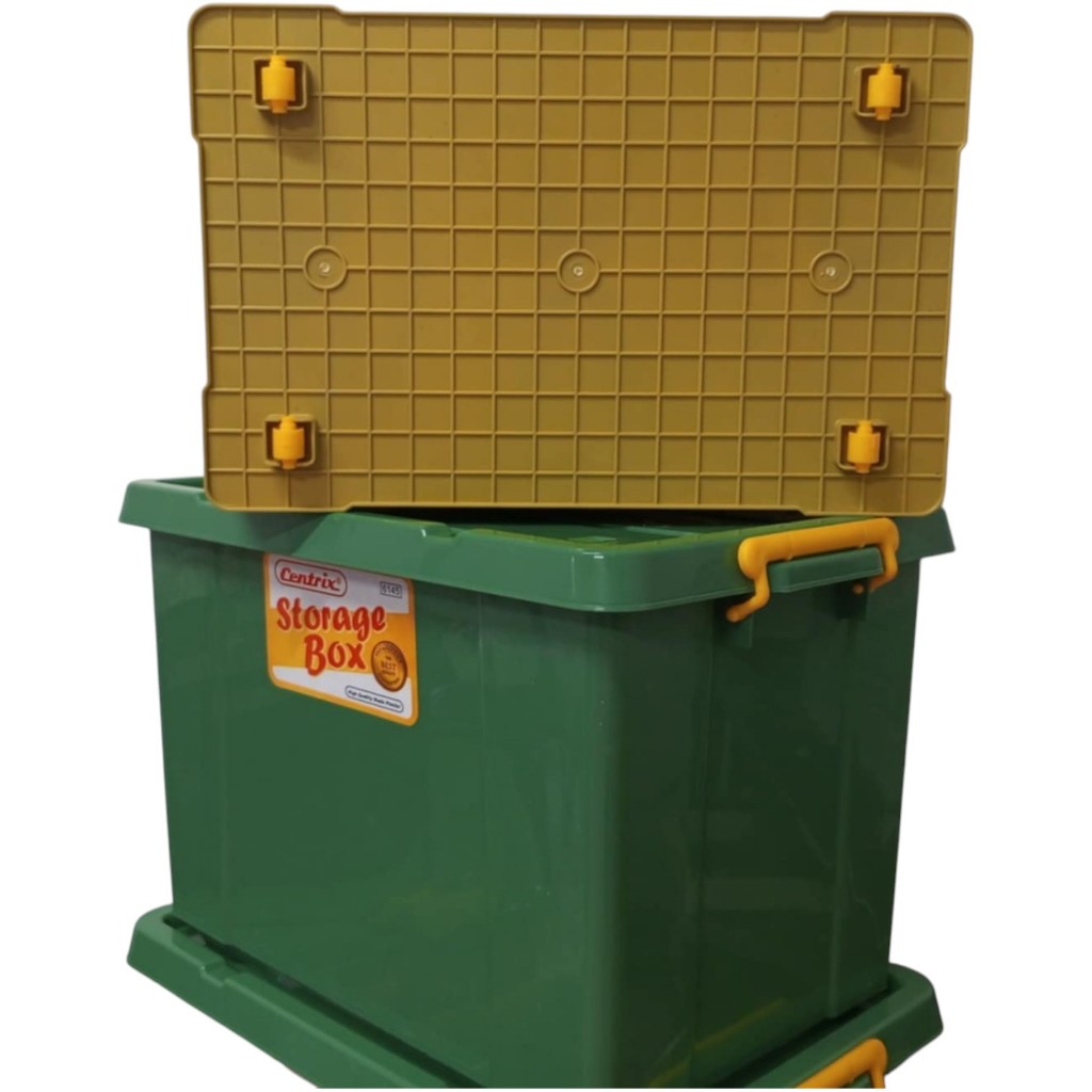 STORAGE BOX [#6145] 163 LITERS CENTRIX STORAGE BOX WITH WHEELS AND SIDE ...