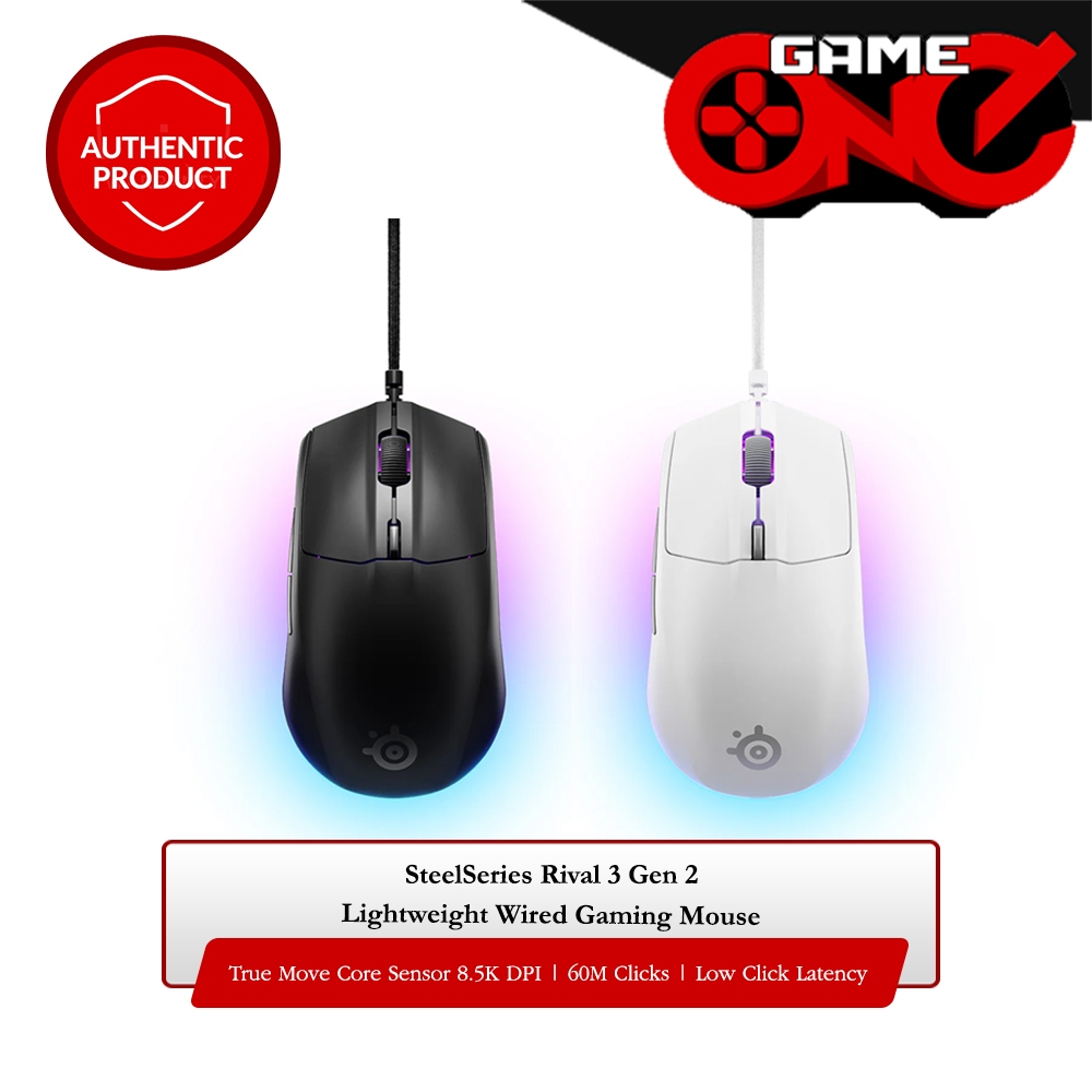 SteelSeries Rival 3 Gen 2 Lightweight Wired Gaming Mouse | Shopee ...